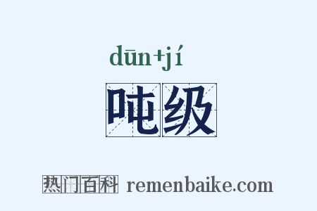 吨级是什么意思的图片